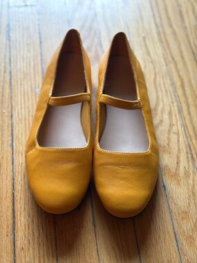 Everlane Sunny Yellow Mary Janes